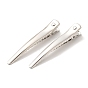 Haarspange Zubehör aus Eisen, diy Haar-Accessoires machen, 10x62x12 mm