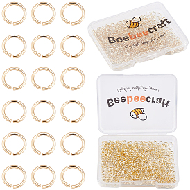 600Pcs Brass Open Jump Rings