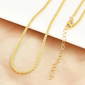 2мм латунные цепочки для женщин, стойки покрытие, долговечный, без свинца и без кадмия
