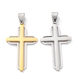 304 подвески из нержавеющей стали, крест прелести, ионное покрытие (ip)