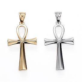 304 Stainless Steel Pendants, Ankh Cross
