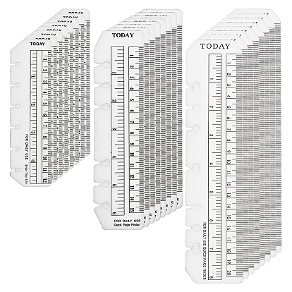 24шт 3 стили пластиковая закладка линейка, линейка планировщика, маркер страницы для удобства чтения