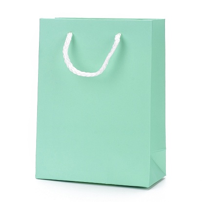 Kraft Paper Bags, with Handles, Gift Bags, Shopping Bags, Rectangle