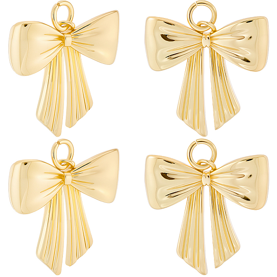 10 латунные подвески шт., бантом прелести, без свинца и без кадмия, долговечный, с целью перехода в кольце