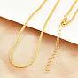 2мм латунные цепочки для женщин, стойки покрытие, долговечный, без свинца и без кадмия