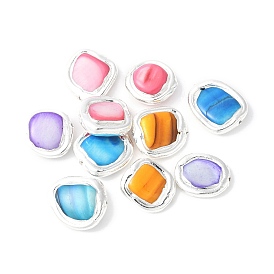 Гальванические шарики из натуральной оболочки, окрашенные, самородки, разноцветные