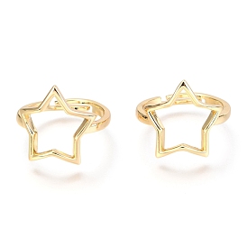 Adjustable Brass Finger Rings, Star