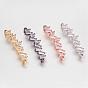 Brass Micro Pave Cubic Zirconia Links