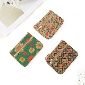 Cork Coin Purse, Softwood  Zip Pouches, Wallets for Women