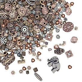 220g смешанные акриловые бусины в античном стиле, разнообразные