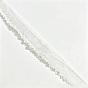 Polyester Ribbons, with Imitation Pearl, Clothes Sewing Accessories