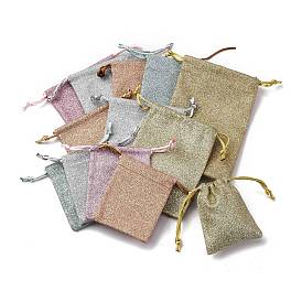 Блестящие хлопковые упаковочные мешочки, прямоугольные