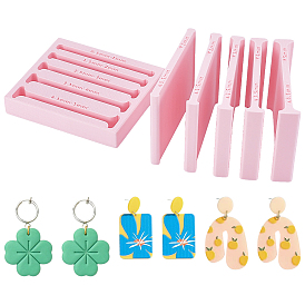 Extrusora de tiras de arcilla polimérica plástica para manualidades DIY de doble cara, Rectángulo
