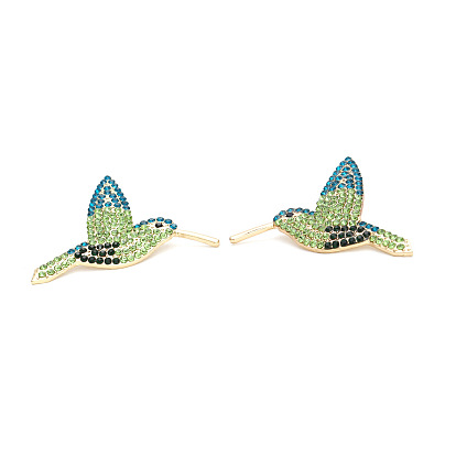 Sparkling Bird Earrings with Rhinestones - Cute, Versatile and Retro Animal Jewelry for Women