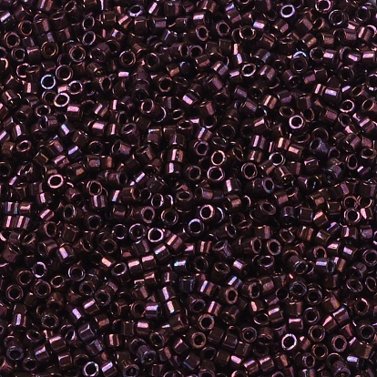 Perles miyuki delica, cylindre, perles de rocaille japonais, 11/0, couleurs métalliques