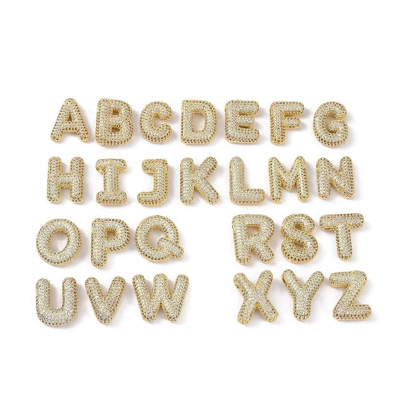 Латунные микропаве прозрачные подвески с фианитом