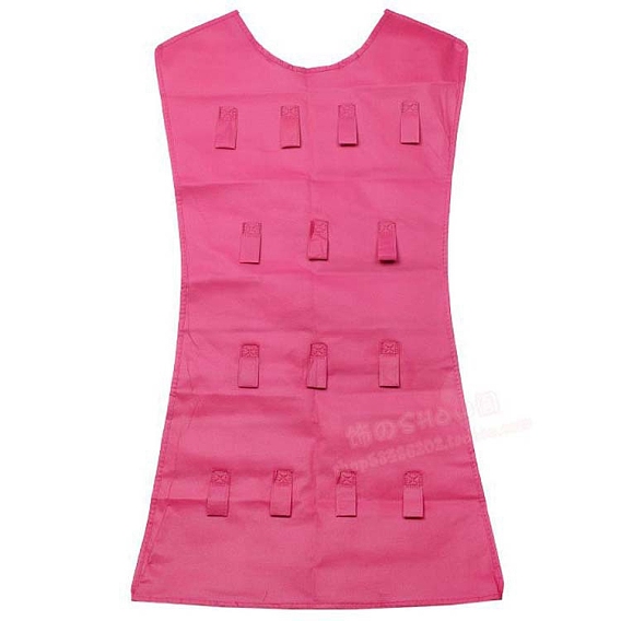 Нетканые ткани ювелирные подвесные витринные сумки, настенные полки шкафы для хранения вещей, с вращающимся крючком и прозрачными решетками из ПВХ.