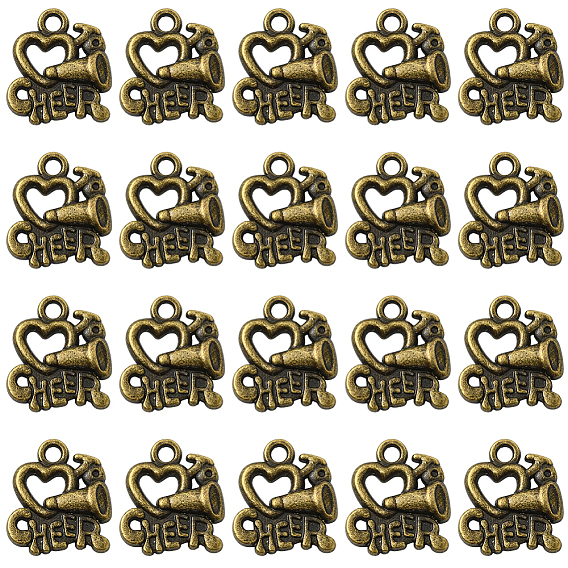 60 шт. Подвески из сплава в тибетском стиле, слово приветствие