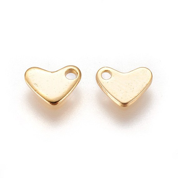 304 Stainless Steel Charms, Stamping Blank Tag, Heart