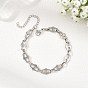 Stainless Steel Oval Link Chain Bracelets for Women