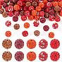 100 шт 5 цвета проложить бусины для дискотечного шара, Бусины со стразами, полимерная глина , круглые