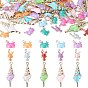 60Pcs 15 Styles Alloy and Enamel Big Pendants, Conch and Crab Shape, Cadmium Free & Nickel Free & Lead Free, Golden