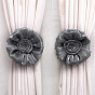 Flower Lace Curtain Tiebacks, Window Curtain Holdbacks for Home Office Decorative Rope Tie Backs