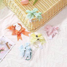 Sweet Butterfly Hair Ties for Women, Cute Ponytail Holders with Bowknots
