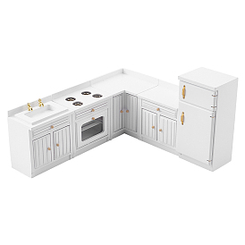 5 шт. набор мини-шкафчиков из березовой древесины, аксессуары для украшения микроландшафта кукольного домика