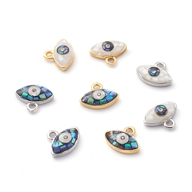 Brass Shell Charms, Eye