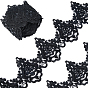 5Yards Polyester Flower Lace Ribbon, Flower Trimming for Wedding Dress Decoration