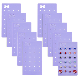 10шт. 24-отверстие для акриловых сережек-органайзеров для демонстрации карточек, прямоугольные