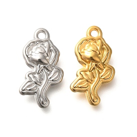 304 подвески из нержавеющей стали, цветочный шарм