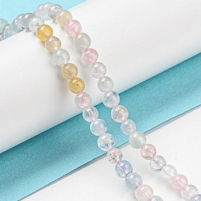 Chapelets de perles morganite naturelles  , AA grade, ronde