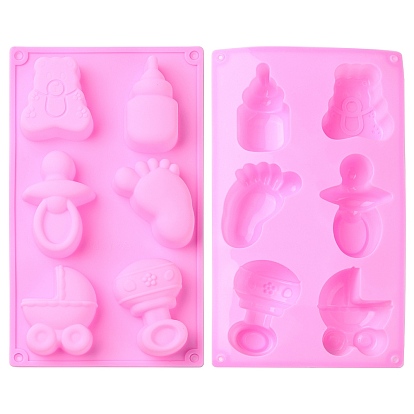 1 набор 2шт. силиконовые формы для бутылочек и ножек младенца