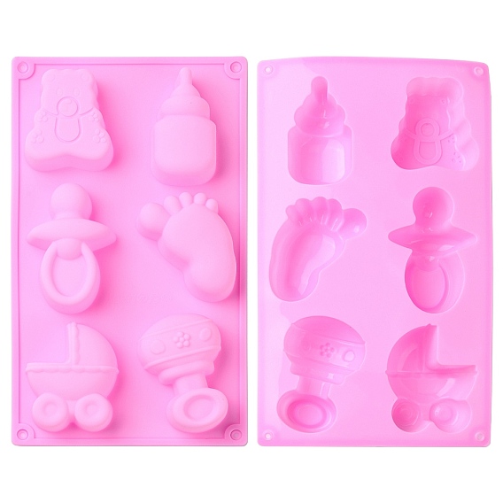 1 набор 2шт. силиконовые формы для бутылочек и ножек младенца