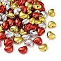 UV Plating Opaque Acrylic Beads, Heart