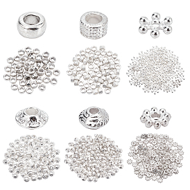 Tibetan Style Alloy Spacer Beads, Mixed Shapes