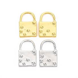 Crémaillère pendentifs en alliage placage, sans cadmium et sans nickel et sans plomb, verrouiller