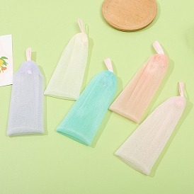 Redes de espuma pe, bolsa de malla con protector de jabón, Red de espuma de burbujas o limpieza facial corporal.