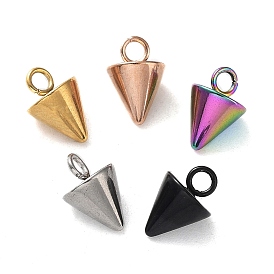 201 Stainless Steel Charms, Cone Charm