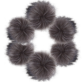 Мягкий помпон из искусственного меха лисы, с металлической кнопкой, для шапок обувь шарфы подвески на сумку аксессуары