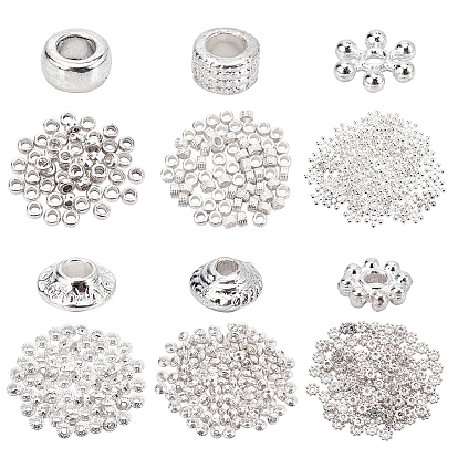 Tibetan Style Alloy Spacer Beads, Mixed Shapes