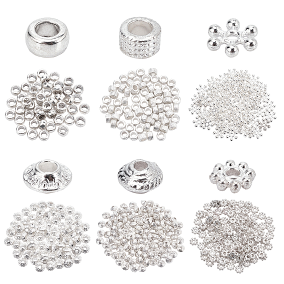 Tibetan Style Alloy Spacer Beads, Mixed Shapes