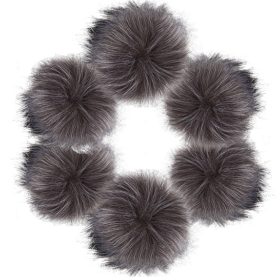 Мягкий помпон из искусственного меха лисы, с металлической кнопкой, для шапок обувь шарфы подвески на сумку аксессуары