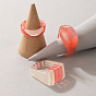Orange Color Block Acrylic Ring Set - Candy Colored Stackable Hand Accessories