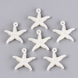 Colgantes de plástico ccb, encantos de estrellas de mar