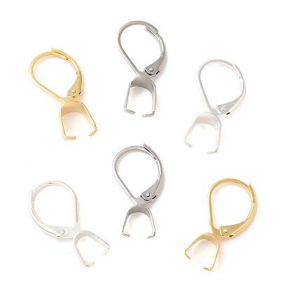 304 Застежка для сережек-крючков из нержавеющей стали с ионным покрытием (IP), с поручителями