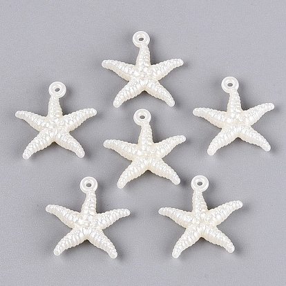 Colgantes de plástico ccb, encantos de estrellas de mar