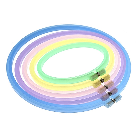 Plastic Cross Stitch Embroidery Hoops, Sewing Tools Accessory, Ring